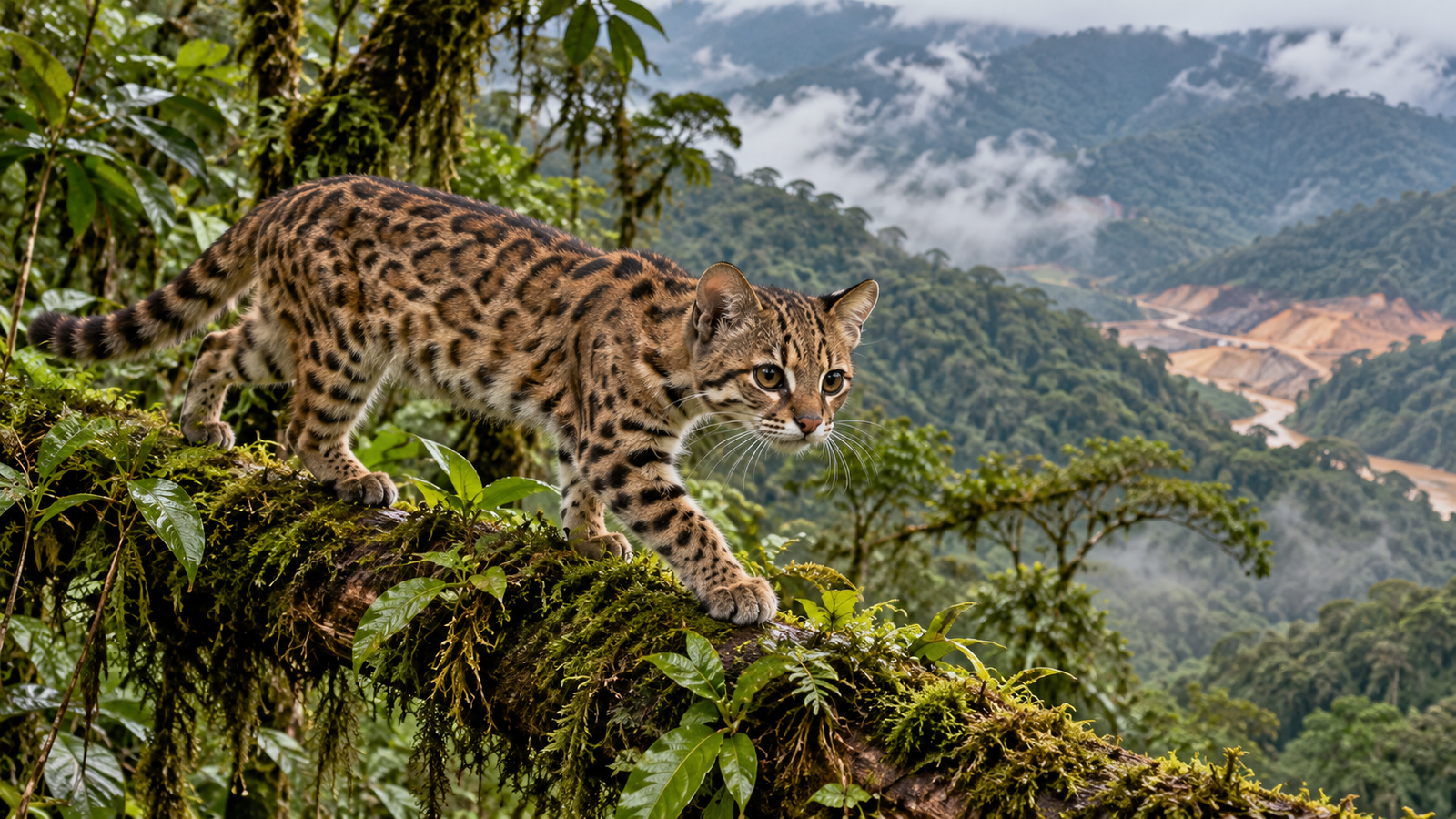 Tilcayo cat in the Bolivian Yungas